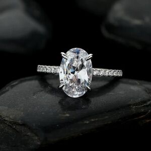 925 Sterling Silver Oval Ring